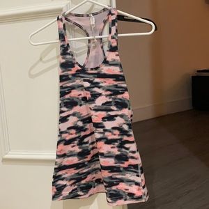 Lululemon Cool Racerback orange/pink/gray sz 4